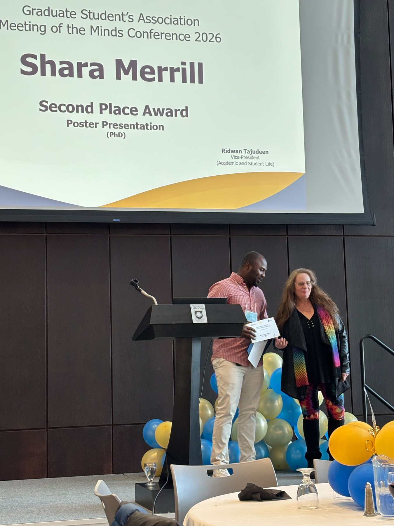 Shara Wins Second for Poster Presentation!