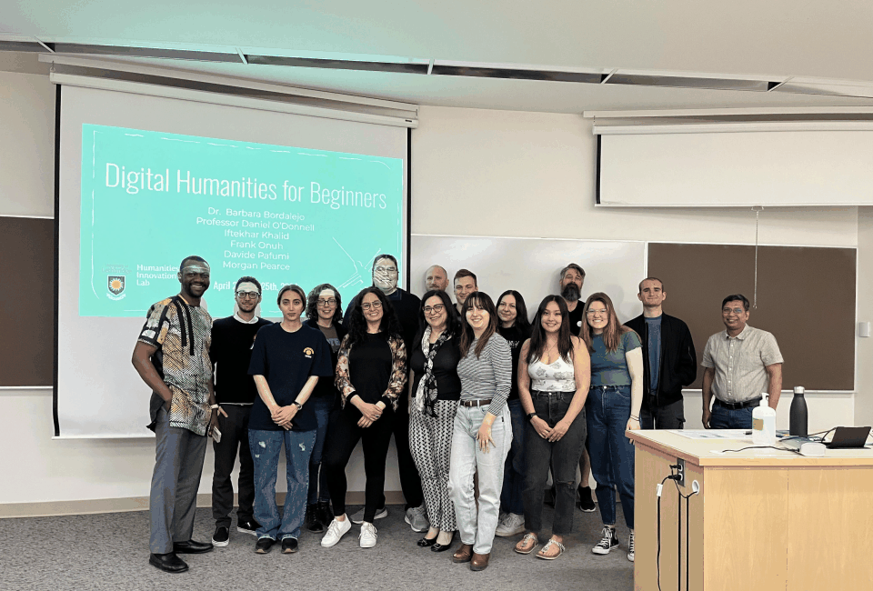 The Lab Hosts The Digital Humanities for Beginners Workshop at The University of Lethbridge